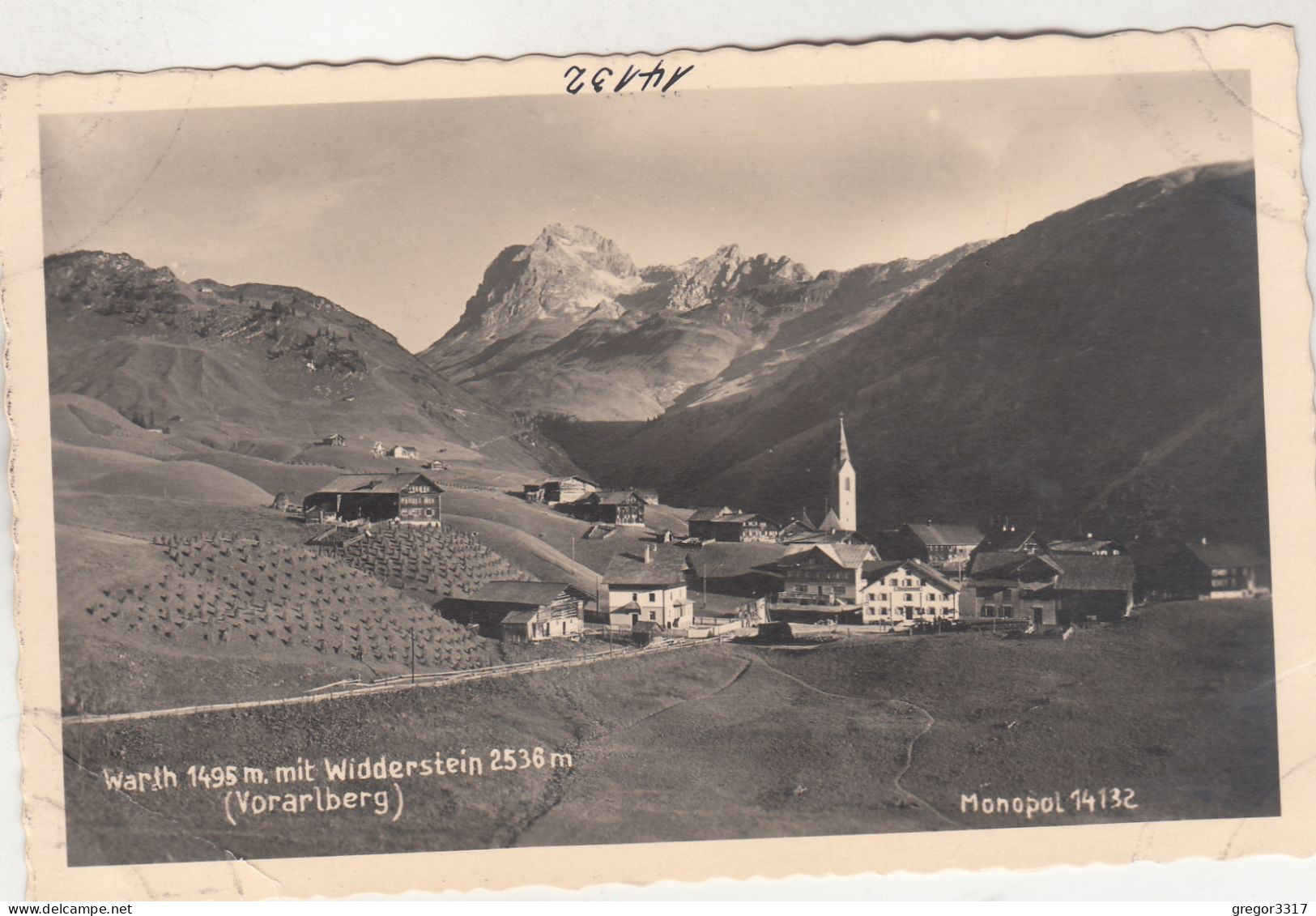 D9902) WARTH Mit WIDDERSTEIN - Vorarlberg - 2536m - Alte FOTO AK - Warth