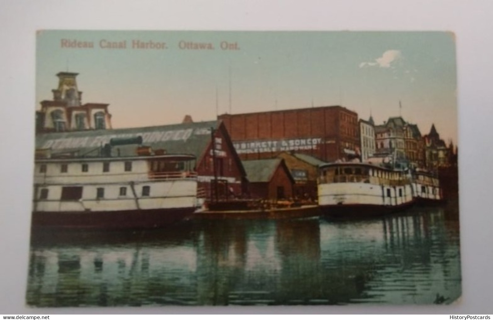 Ottawa, Ontario, Rideau Canal Harbor, Canada, 1913 - Ottawa