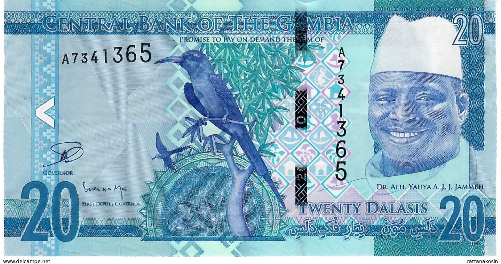 GAMBIA P33 20 DALASI 2015 #A      UNC. - Gambie