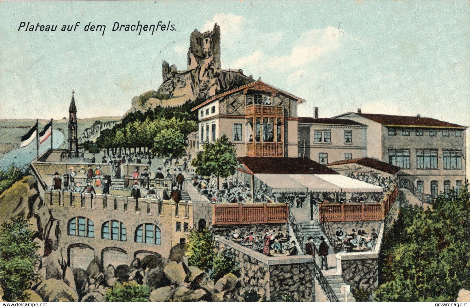 PLATEAU AUF DEM DRACHENFELS   2 SCANS - Drachenfels