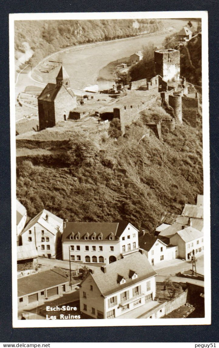 Luxembourg. Esch-sur-Sûre. Ruines Du Château. Lot De 2 Cartes-photos - Esch-sur-Sure