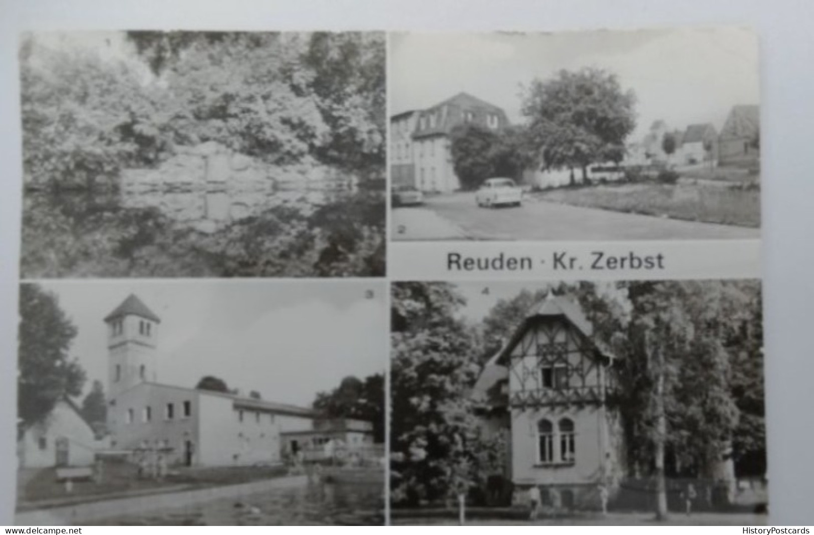 Reuden, Kr. Zerbst, Straße, Ferienlager, DDR, 1989 - Zerbst