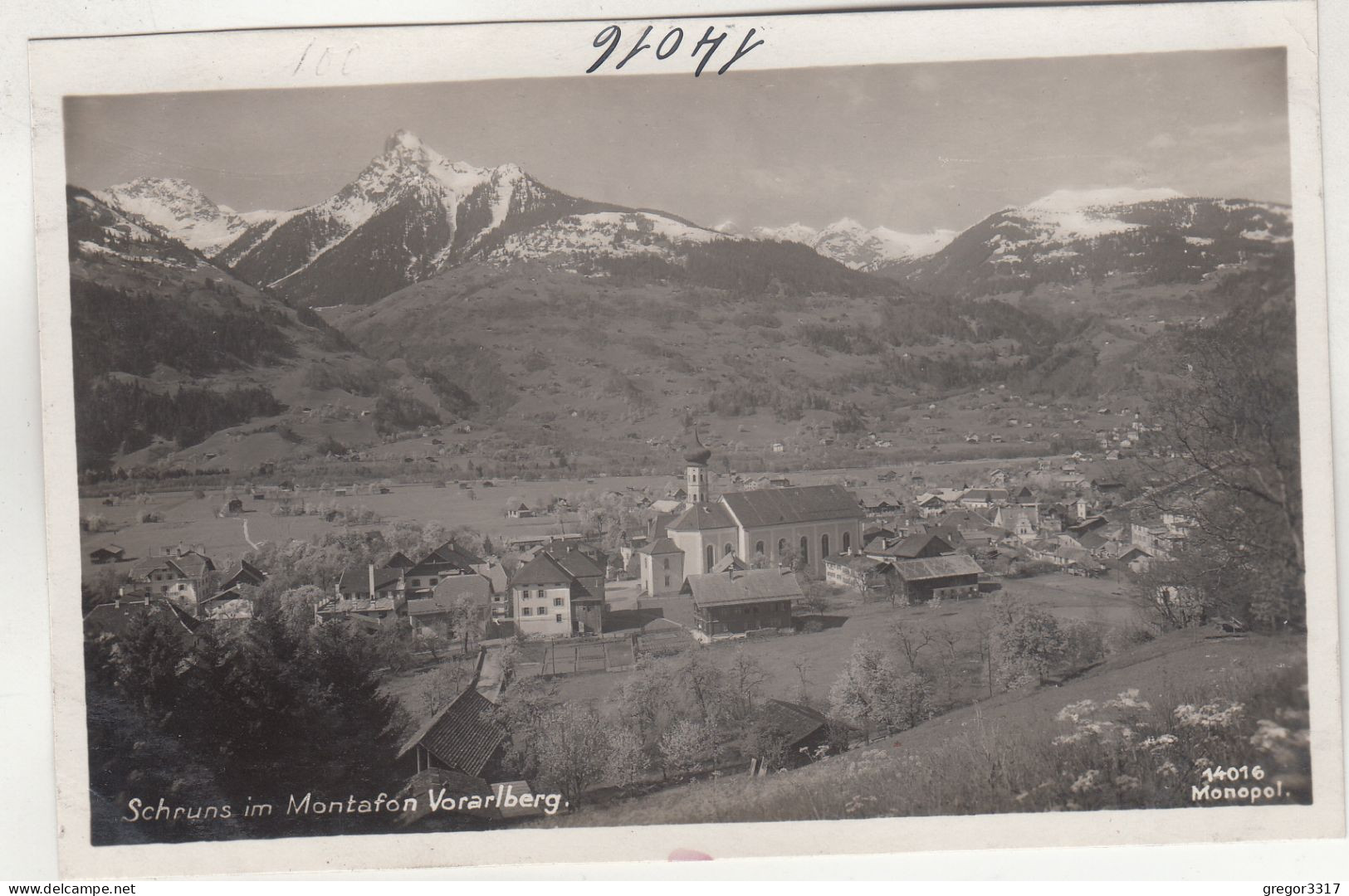 D9925) SCHRUNS Im Montafon -  -Vorarlberg FOTO AK -Kirche Häuser DETAILS Alt ! - Schruns
