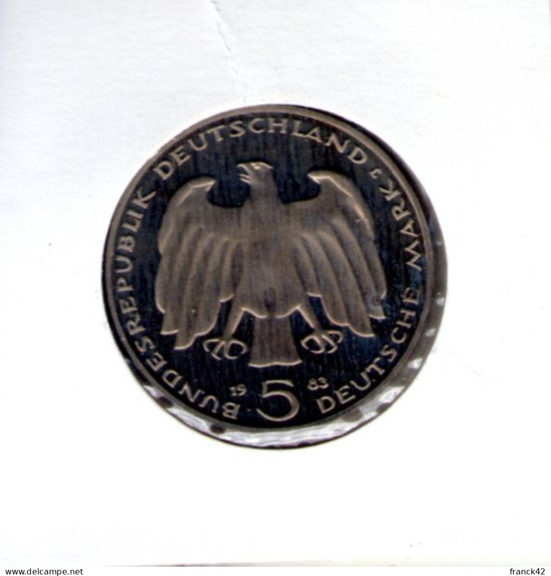 Allemagne. 5 DM. Karl Marx. 1983 - 5 Marchi