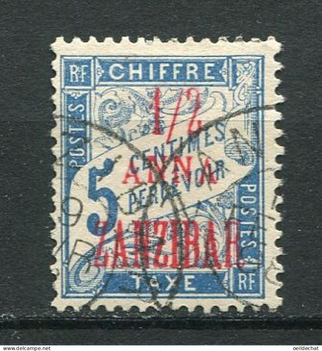 25938 Zanzibar Taxe 1° 1/2 A. S. 5c. Bleu  1897  TB  - Oblitérés