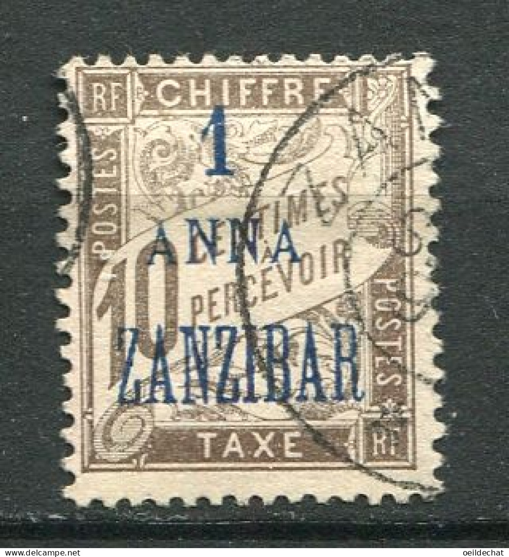 25939 Zanzibar Taxe 2° 1a. S. 10c. Brun  1897  TB  - Gebruikt