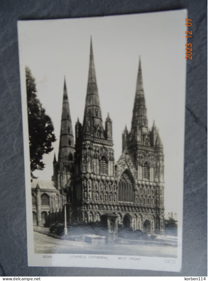 LICHFIELD CATHEDRAL - Andere & Zonder Classificatie