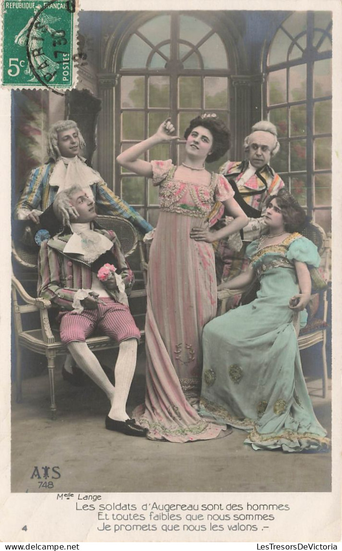 SPECTACLE - Mademoiselle Lange - Les Soldats D'Augereau Sont Des Hommes ... - Colorisé - Carte Postale Ancienne - Theater
