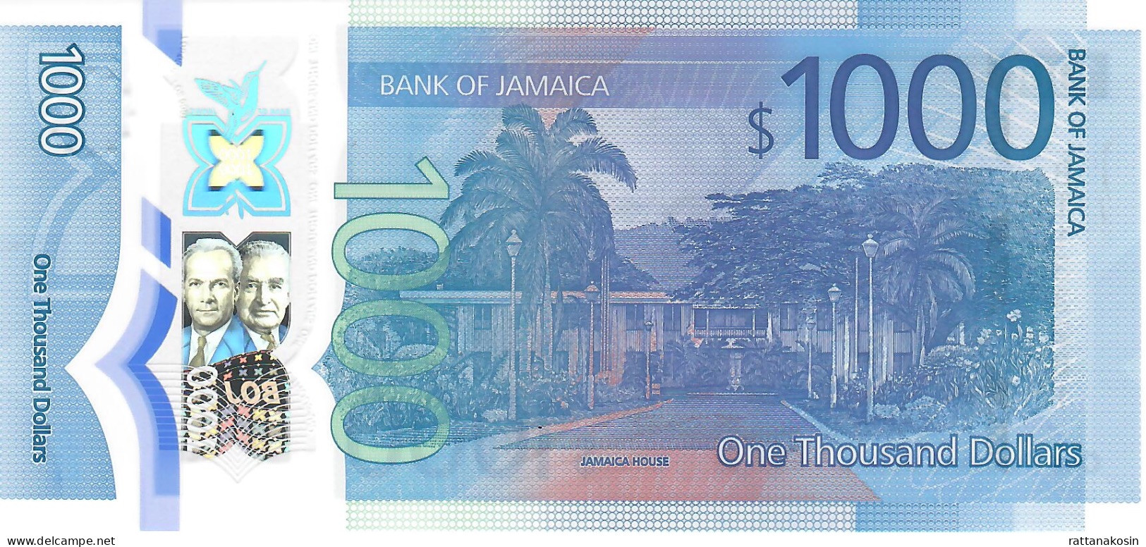 JAMAICA NLP = B254a 1000 DOLLARS 1.6.2022 Issued 15.6.2023 Signature 13 #BT Or BU  UNC. - Jamaique