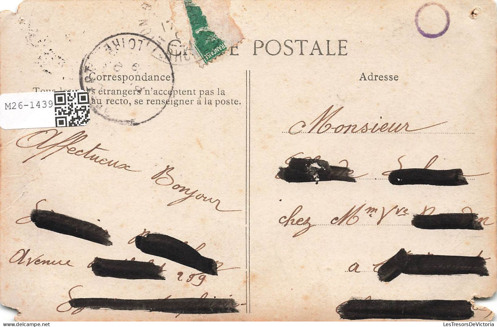 TIMBRES - Les Timbres Et Leur Langage - Colorisé - Carte Postale Ancienne - Stamps (pictures)