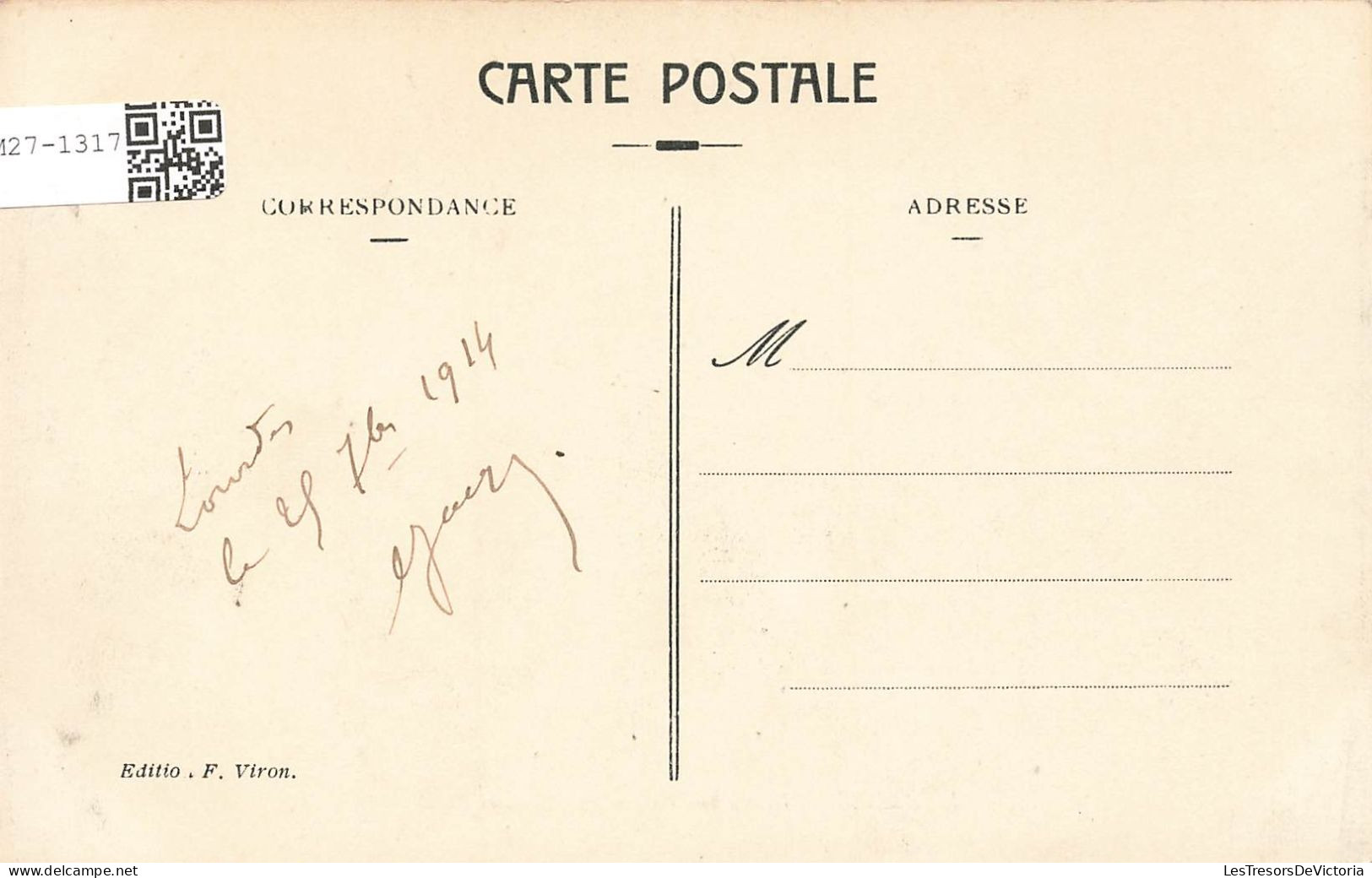 FRANCE - Lourdes - Première Station Du Calvaire - Carte Postale Ancienne - Lourdes
