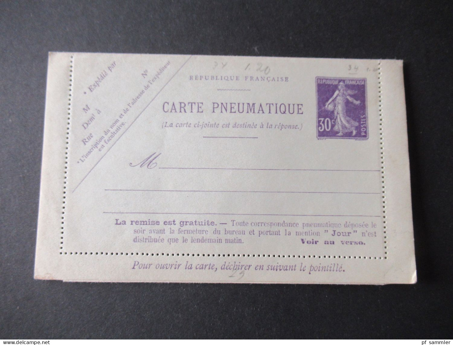 Rohrpost Paris ab ca. 1880er Jahre mit 43 Stück / GA, Kartenbriefe, Umschläge! Gebraucht / ungebraucht! Doppelkarten