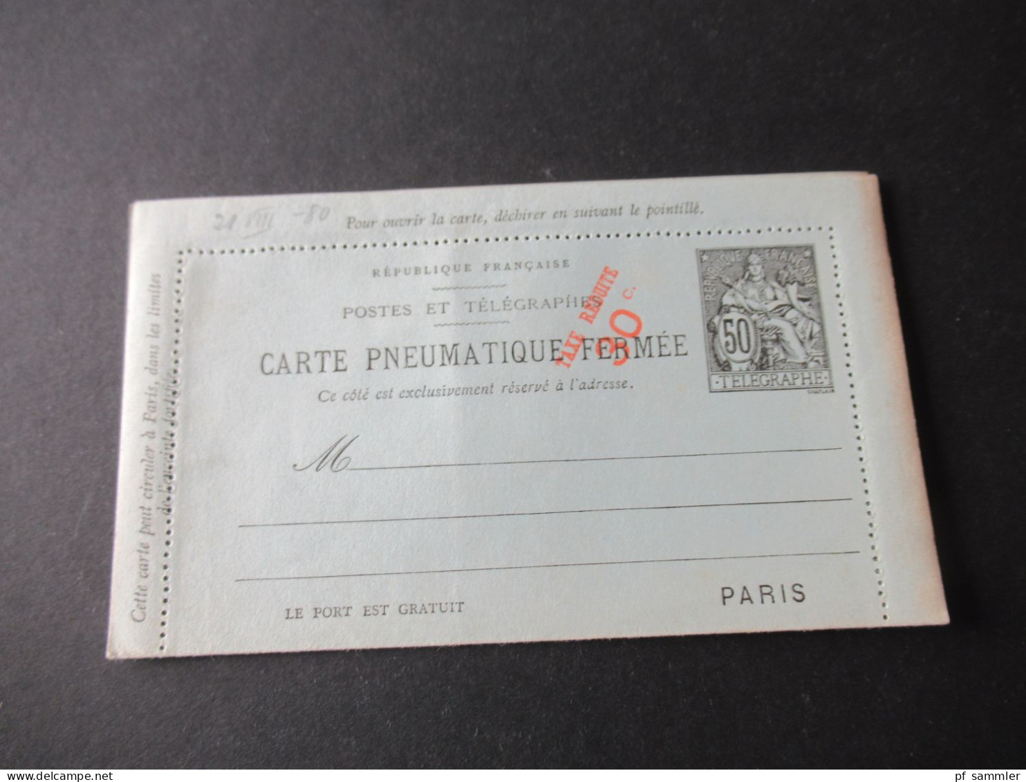 Rohrpost Paris ab ca. 1880er Jahre mit 43 Stück / GA, Kartenbriefe, Umschläge! Gebraucht / ungebraucht! Doppelkarten