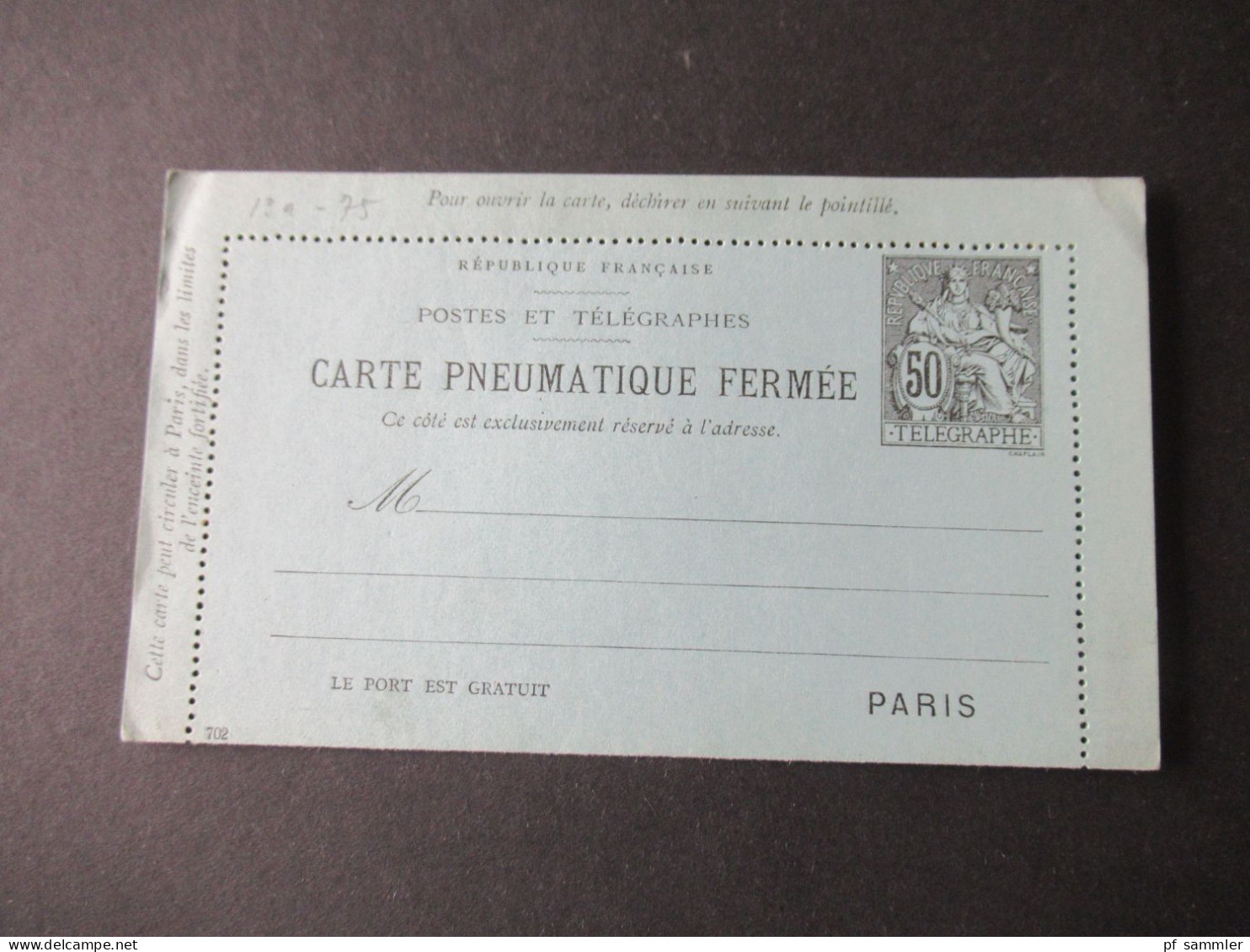 Rohrpost Paris ab ca. 1880er Jahre mit 43 Stück / GA, Kartenbriefe, Umschläge! Gebraucht / ungebraucht! Doppelkarten