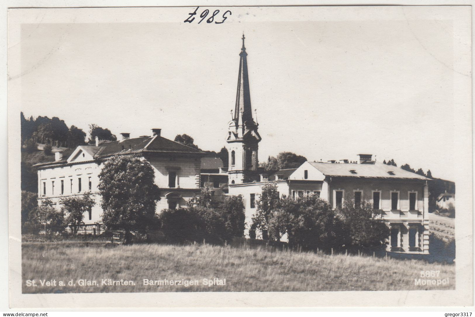 D9957) ST. VEIT A. D. GLAN - Kärnten - FOTO AK Alt !! BARMHERZIGEN SPITAL - St. Veit An Der Glan