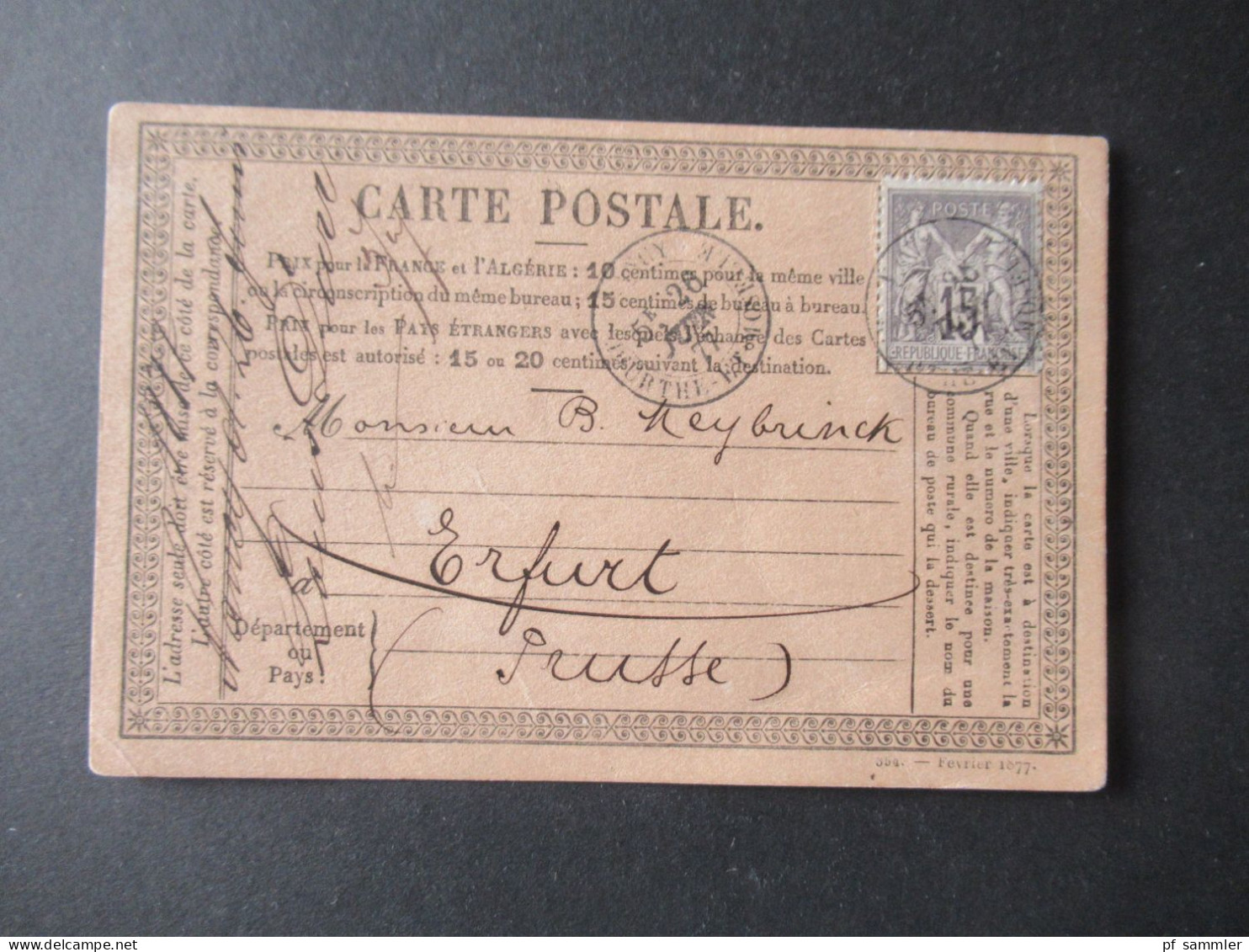 Frankreich 1870er Jahre Carte Postale / PK toller Posten mit 80 Stück!! Überwiegend frankiert und ins Ausland gesendet!