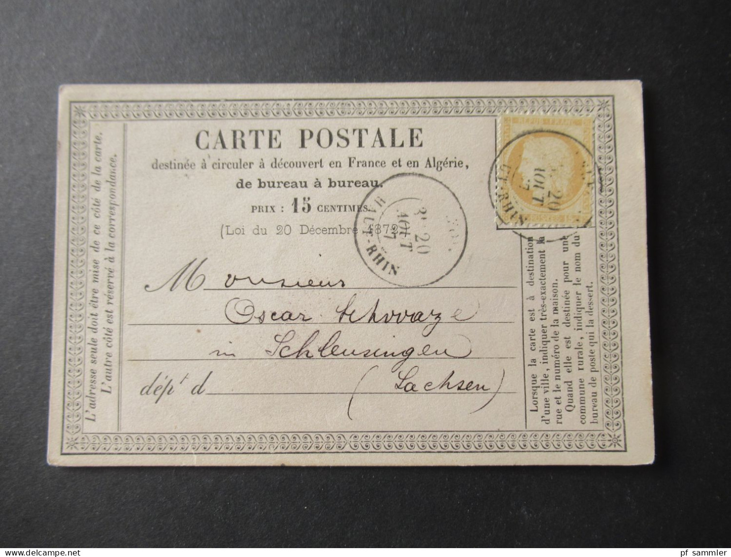 Frankreich 1870er Jahre Carte Postale / PK toller Posten mit 80 Stück!! Überwiegend frankiert und ins Ausland gesendet!