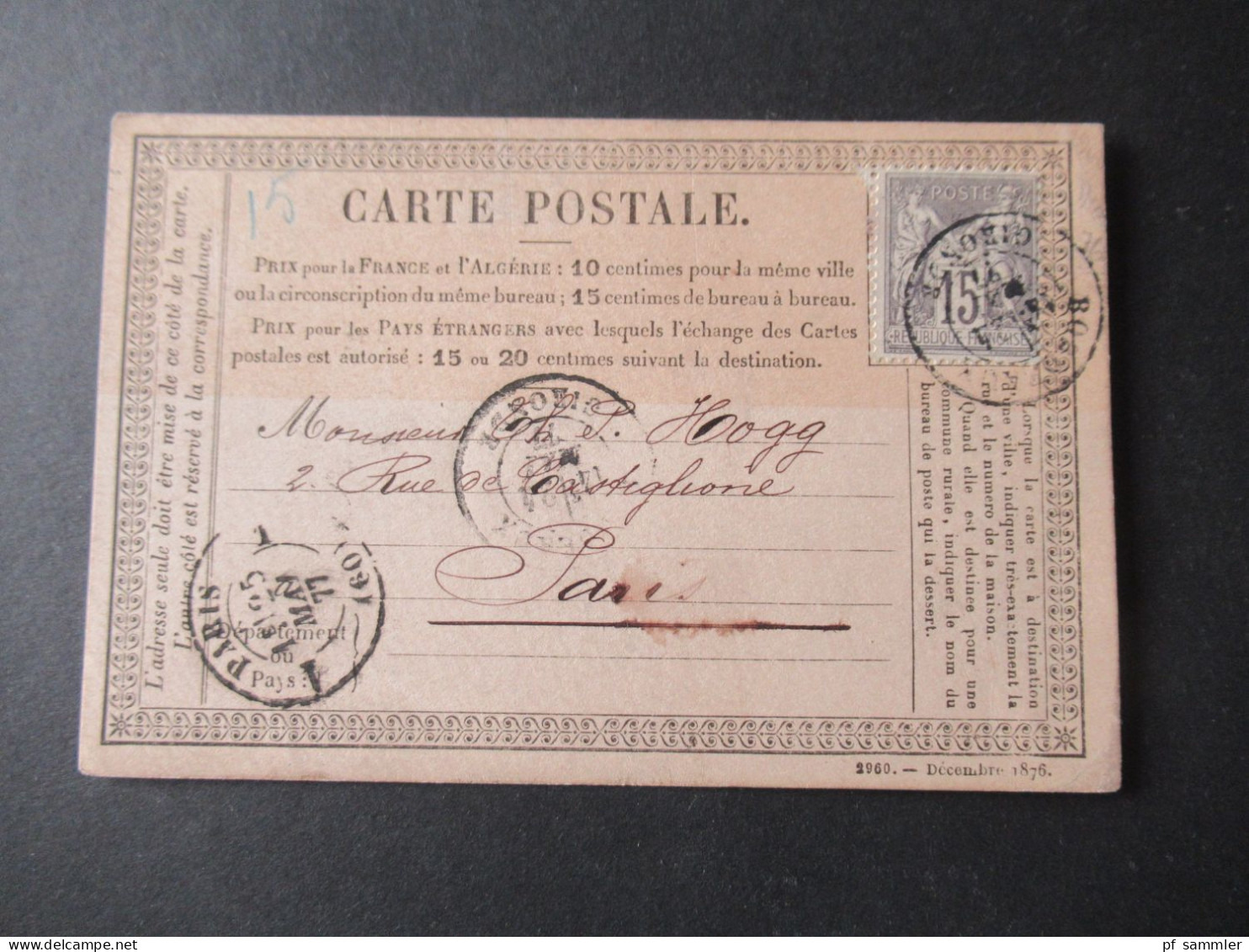 Frankreich 1870er Jahre Carte Postale / PK toller Posten mit 80 Stück!! Überwiegend frankiert und ins Ausland gesendet!