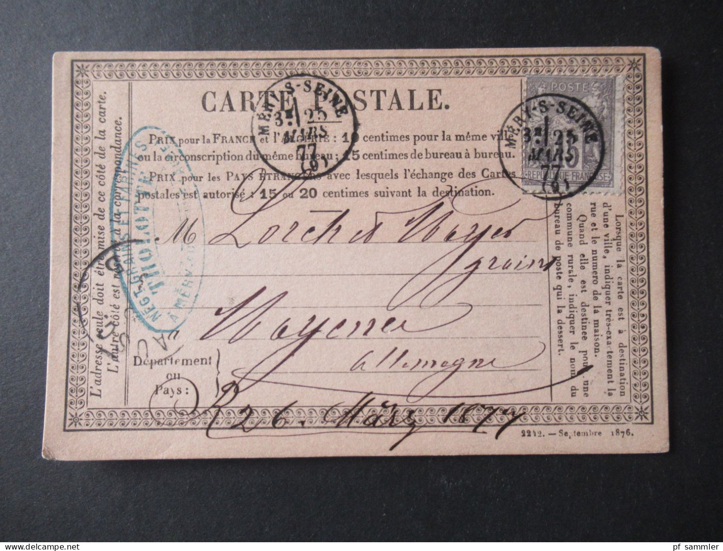 Frankreich 1870er Jahre Carte Postale / PK toller Posten mit 80 Stück!! Überwiegend frankiert und ins Ausland gesendet!
