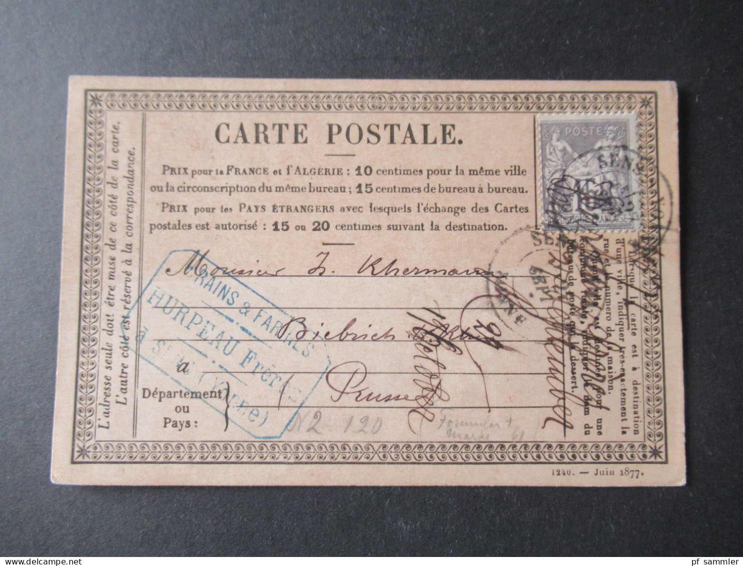 Frankreich 1870er Jahre Carte Postale / PK toller Posten mit 80 Stück!! Überwiegend frankiert und ins Ausland gesendet!