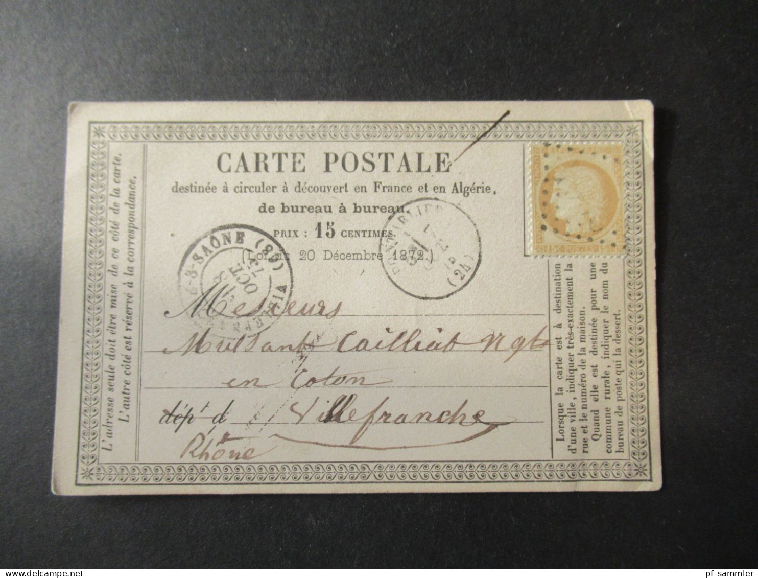 Frankreich 1870er Jahre Carte Postale / PK toller Posten mit 80 Stück!! Überwiegend frankiert und ins Ausland gesendet!