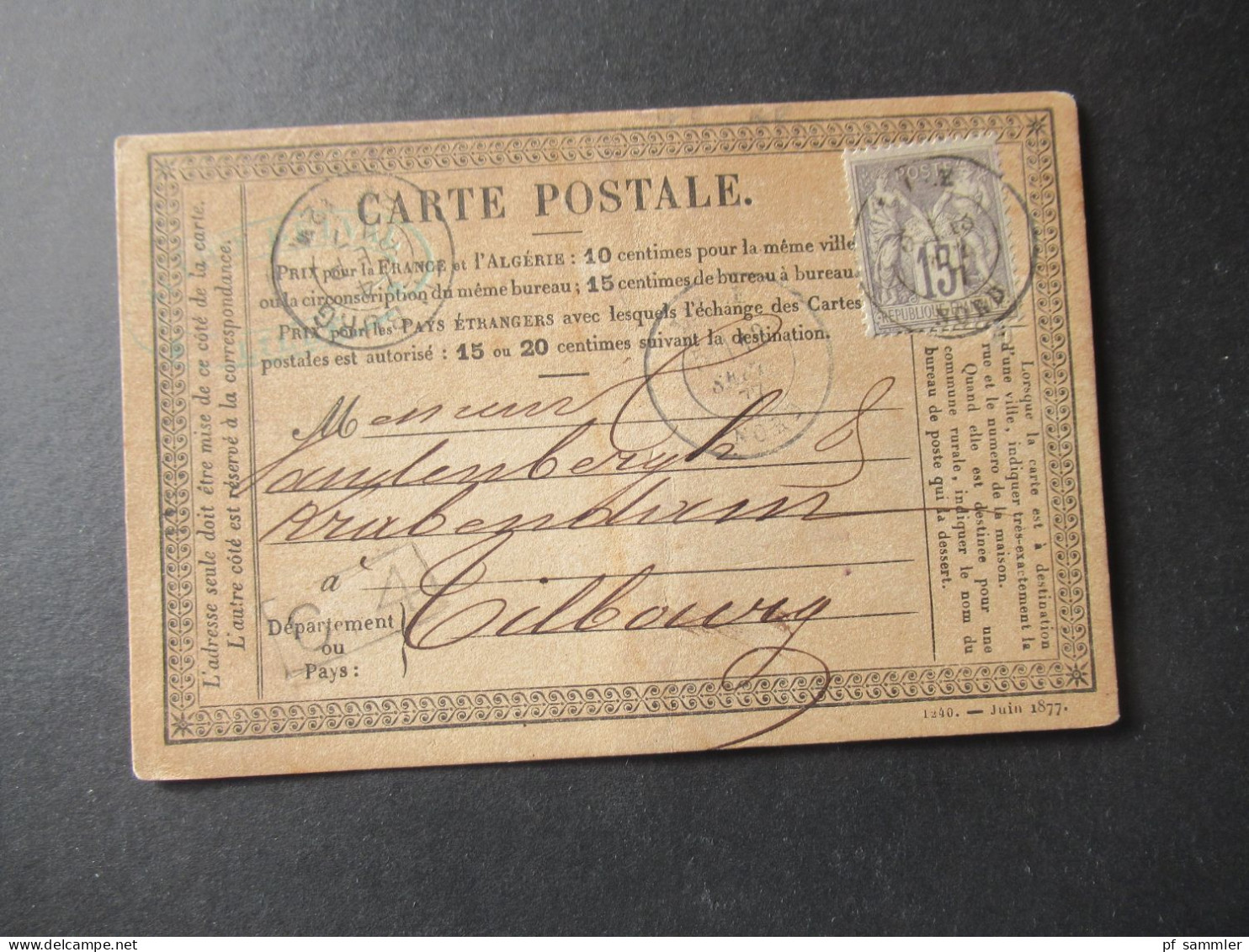 Frankreich 1870er Jahre Carte Postale / PK toller Posten mit 80 Stück!! Überwiegend frankiert und ins Ausland gesendet!