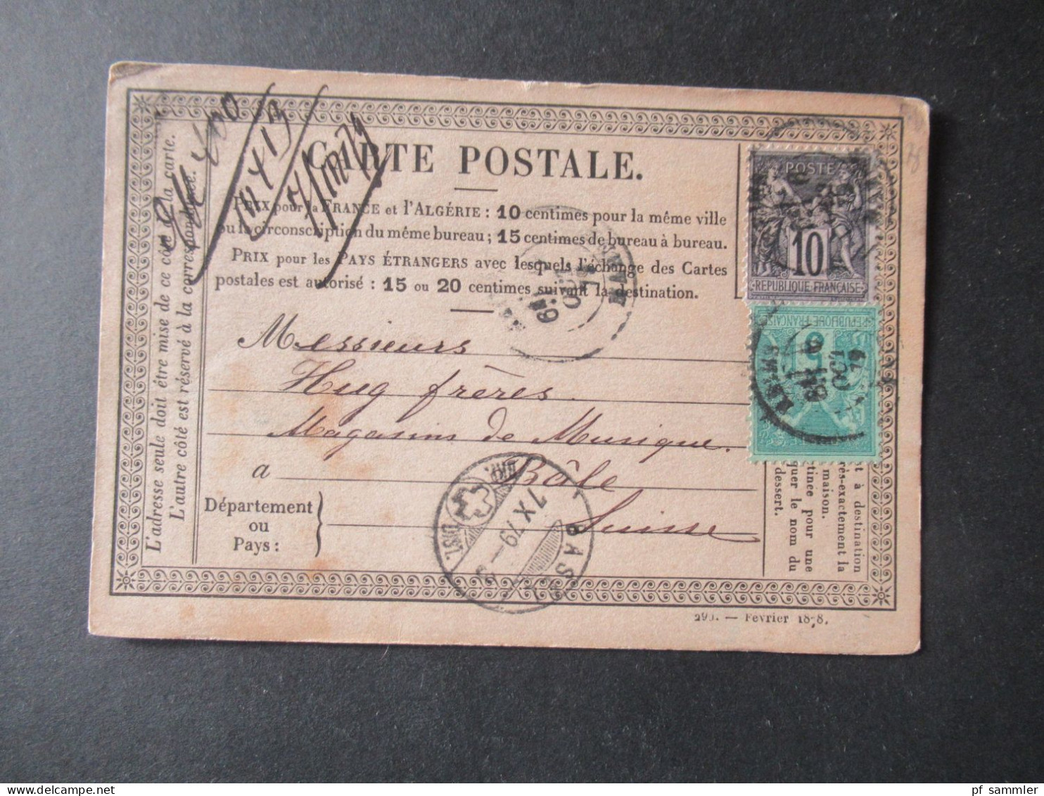 Frankreich 1870er Jahre Carte Postale / PK toller Posten mit 80 Stück!! Überwiegend frankiert und ins Ausland gesendet!