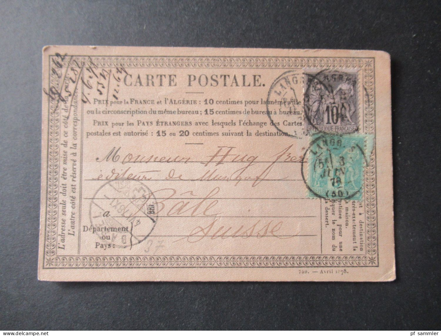 Frankreich 1870er Jahre Carte Postale / PK toller Posten mit 80 Stück!! Überwiegend frankiert und ins Ausland gesendet!