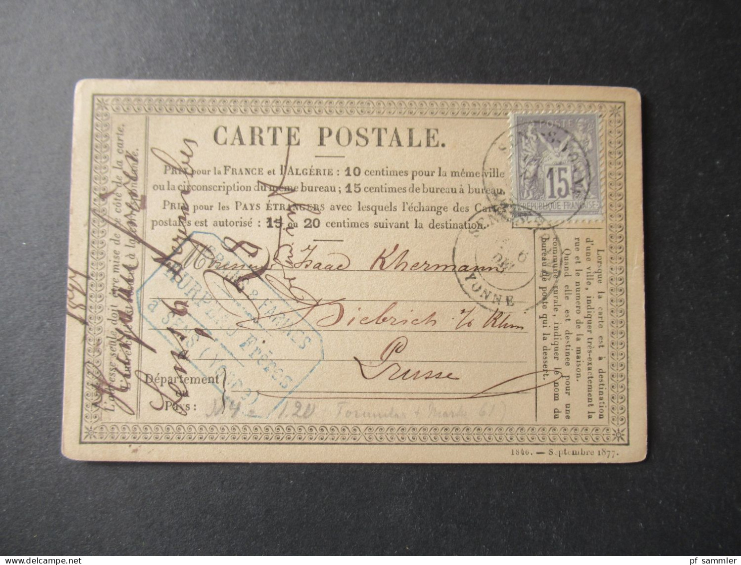 Frankreich 1870er Jahre Carte Postale / PK toller Posten mit 80 Stück!! Überwiegend frankiert und ins Ausland gesendet!