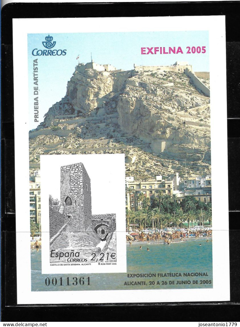 ESPAÑA 2005,  PRUEBA OFICIAL EDIFIL 90 - EXFILNA ' 2005.     MNH. - Plaatfouten & Curiosa