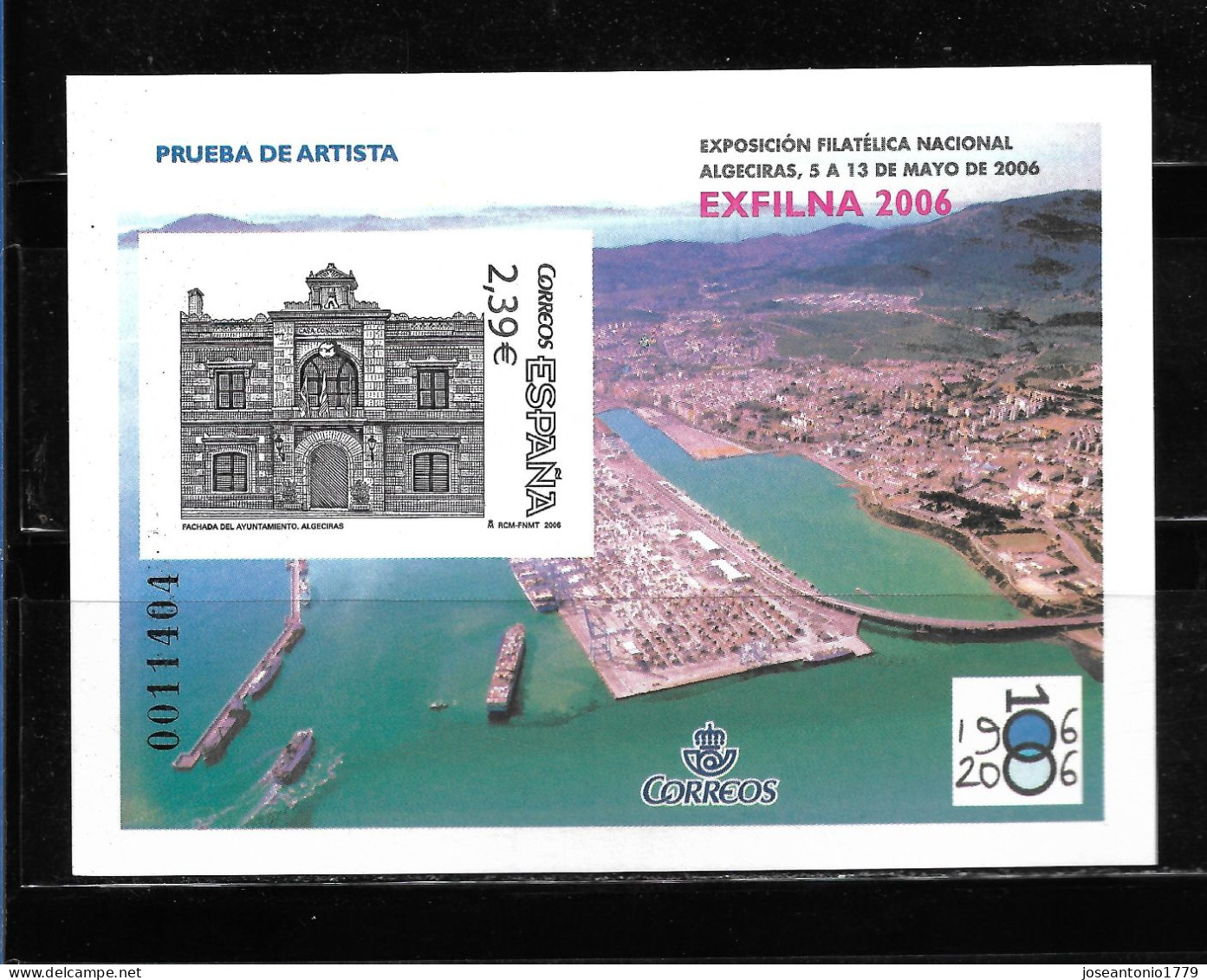 ESPAÑA 2006,  PRUEBA OFICIAL EDIFIL 92 - EXFILNA ' 2006.     MNH. - Variedades & Curiosidades