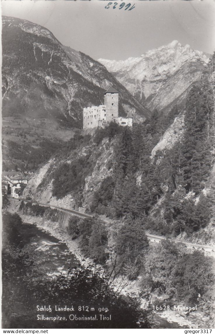 D9969) Schloß LANDECK Geg. Silberspitze - Oberinntal - Tirol S/W FOTO AK - Landeck