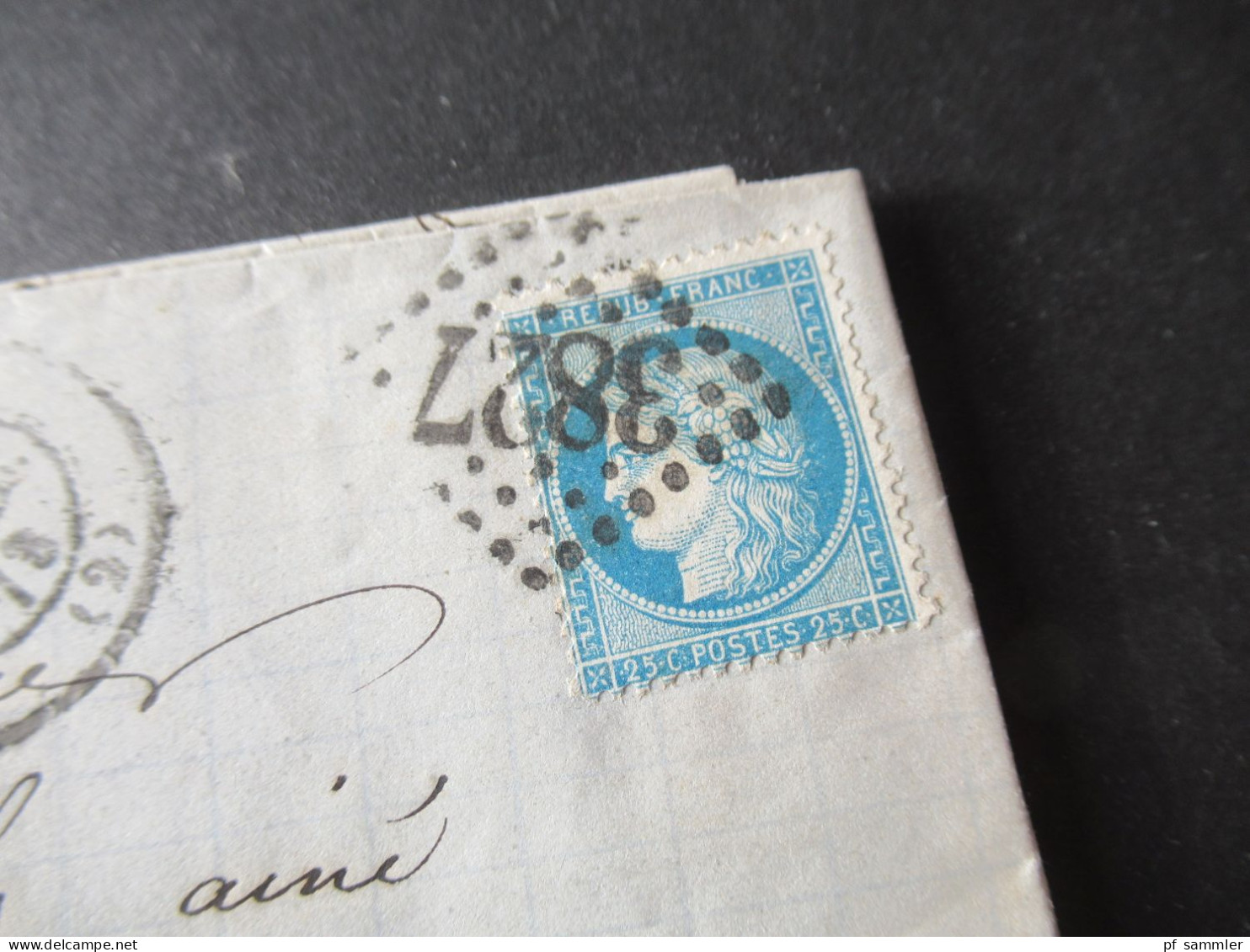 Frankreich 1850er- 1870er Belegeposten viel Napoleon III. Faltbriefe mit Inhalt! Interessante Stempel usw. 42 Belege