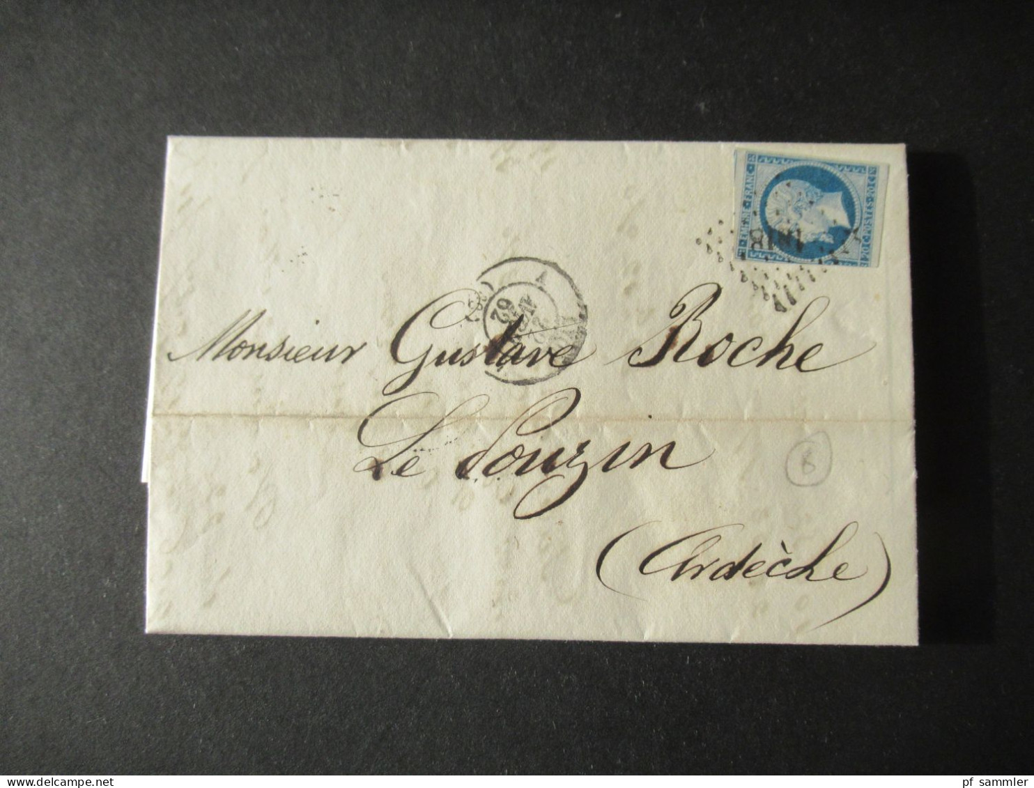 Frankreich 1850er- 1870er Belegeposten viel Napoleon III. Faltbriefe mit Inhalt! Interessante Stempel usw. 42 Belege