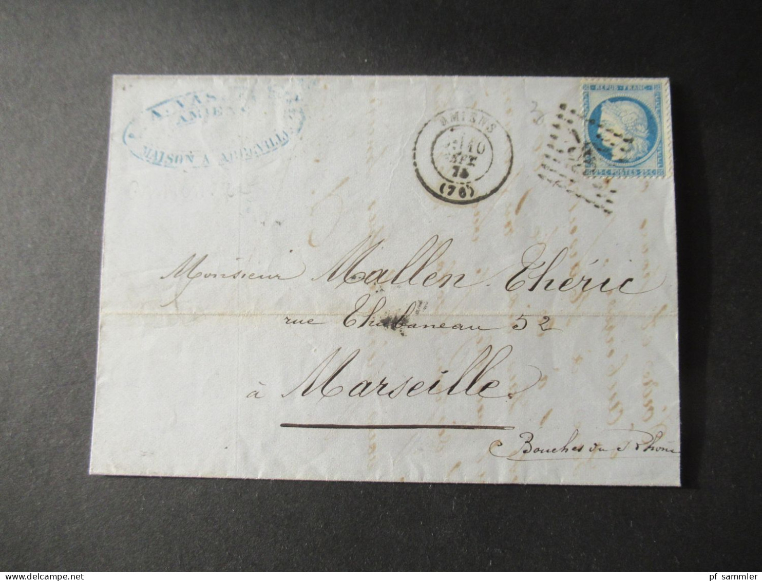 Frankreich 1850er- 1870er Belegeposten viel Napoleon III. Faltbriefe mit Inhalt! Interessante Stempel usw. 42 Belege