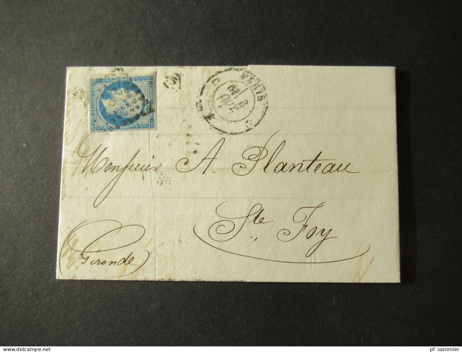 Frankreich 1850er- 1870er Belegeposten viel Napoleon III. Faltbriefe mit Inhalt! Interessante Stempel usw. 42 Belege