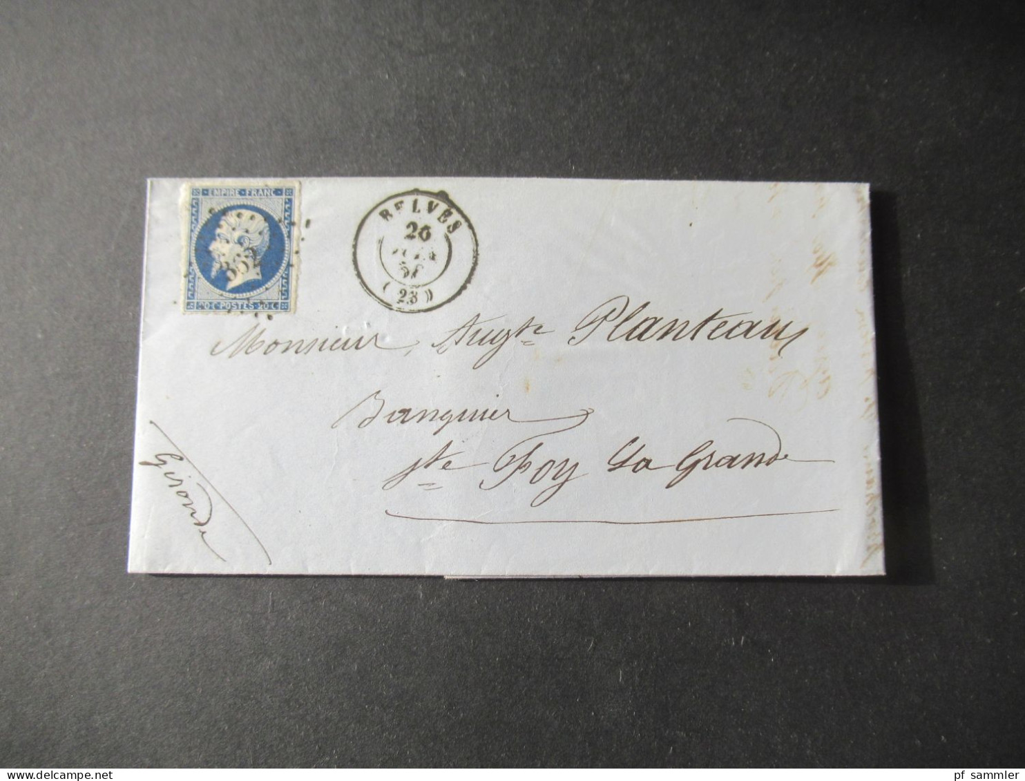 Frankreich 1850er- 1870er Belegeposten viel Napoleon III. Faltbriefe mit Inhalt! Interessante Stempel usw. 42 Belege