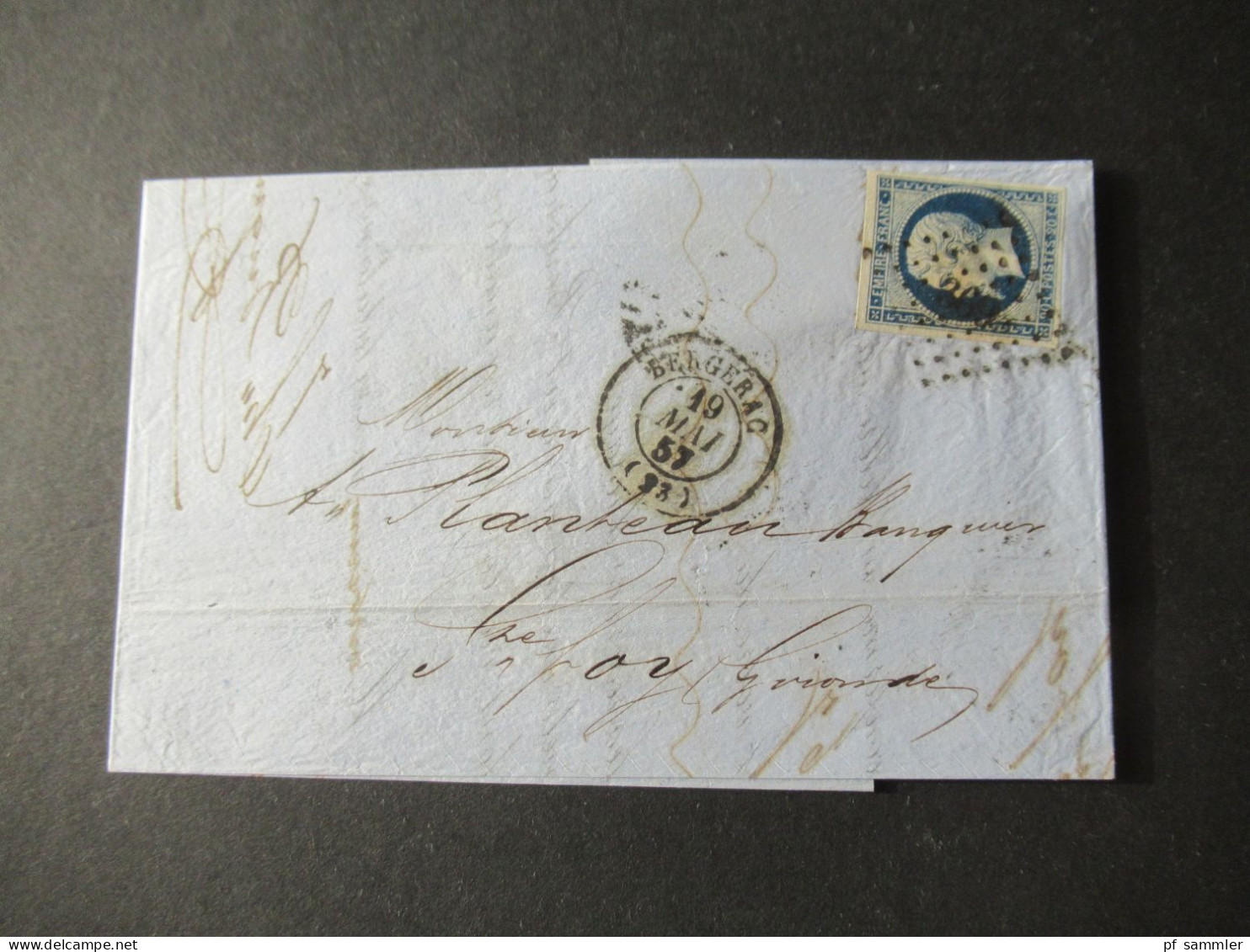 Frankreich 1850er- 1870er Belegeposten viel Napoleon III. Faltbriefe mit Inhalt! Interessante Stempel usw. 42 Belege