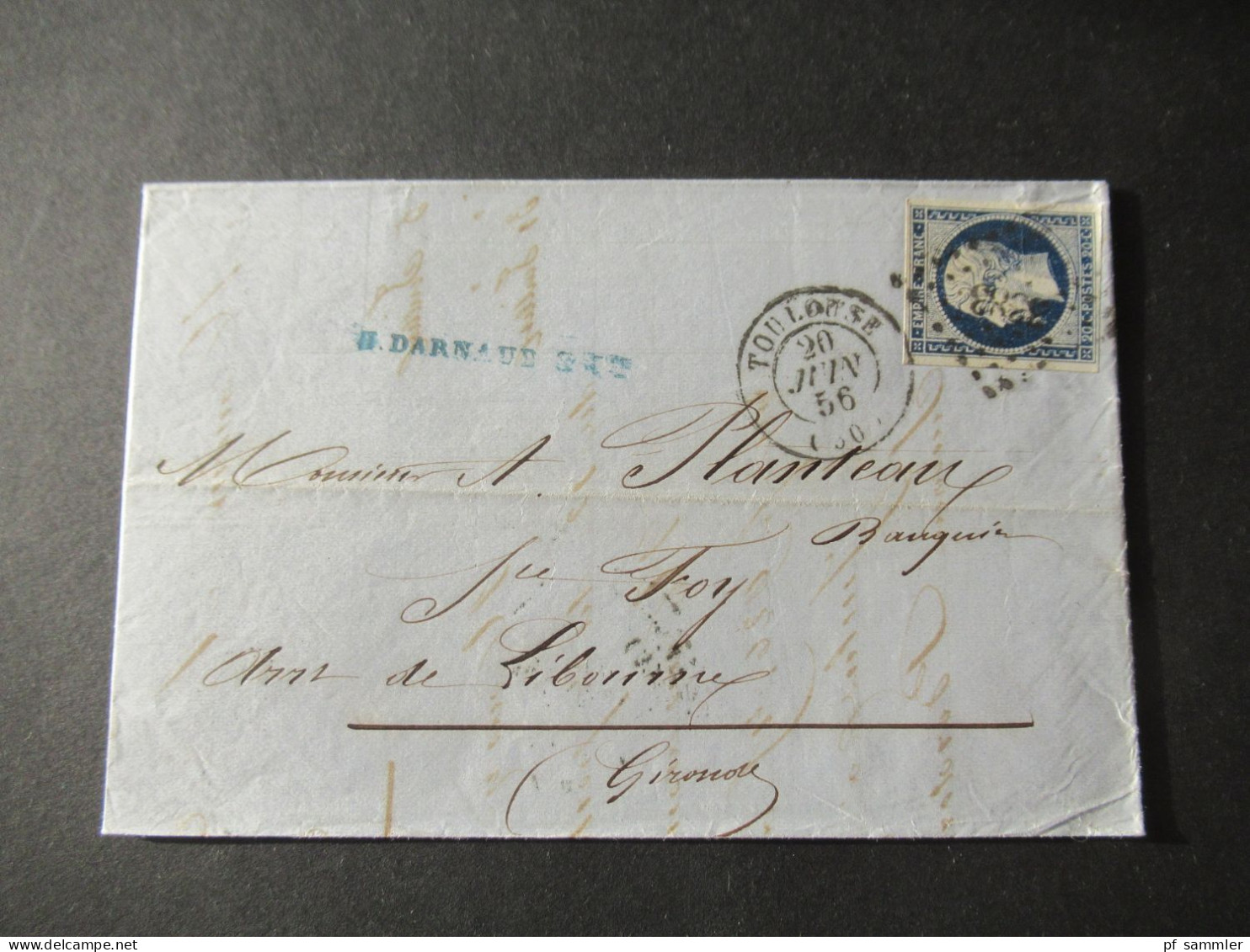 Frankreich 1850er- 1870er Belegeposten viel Napoleon III. Faltbriefe mit Inhalt! Interessante Stempel usw. 42 Belege