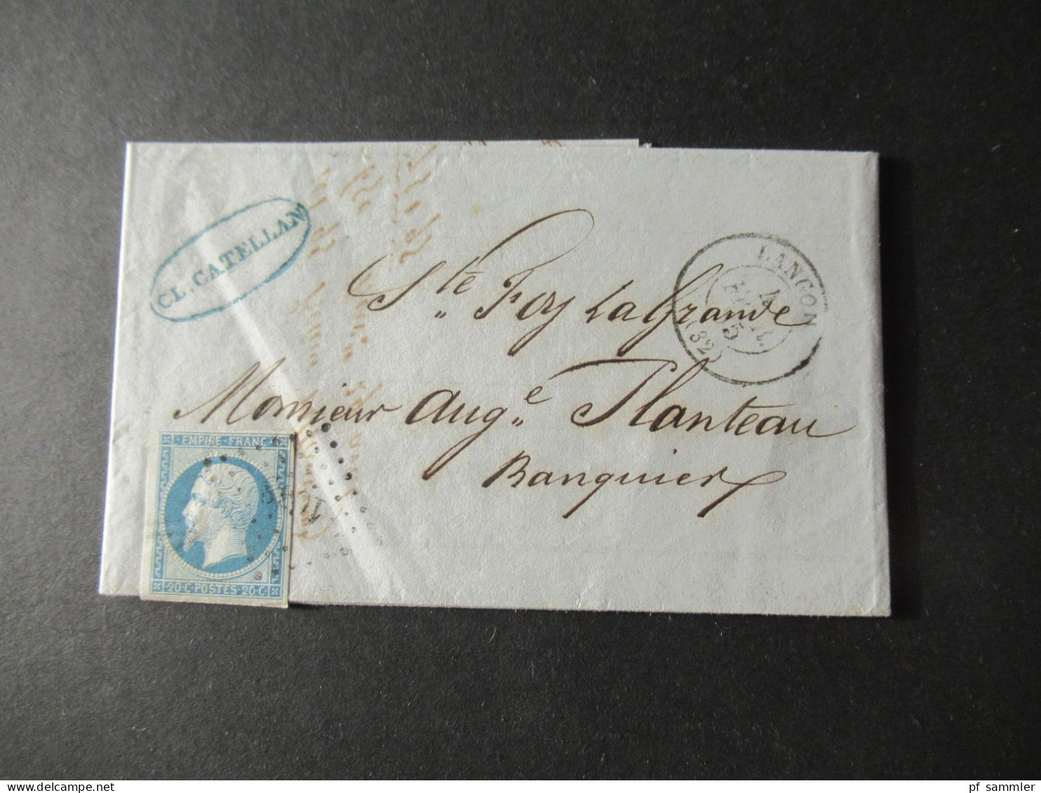 Frankreich 1850er- 1870er Belegeposten viel Napoleon III. Faltbriefe mit Inhalt! Interessante Stempel usw. 42 Belege