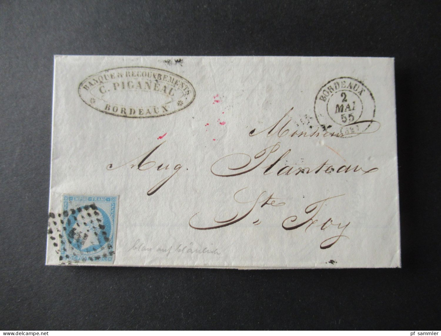 Frankreich 1850er- 1870er Belegeposten viel Napoleon III. Faltbriefe mit Inhalt! Interessante Stempel usw. 42 Belege