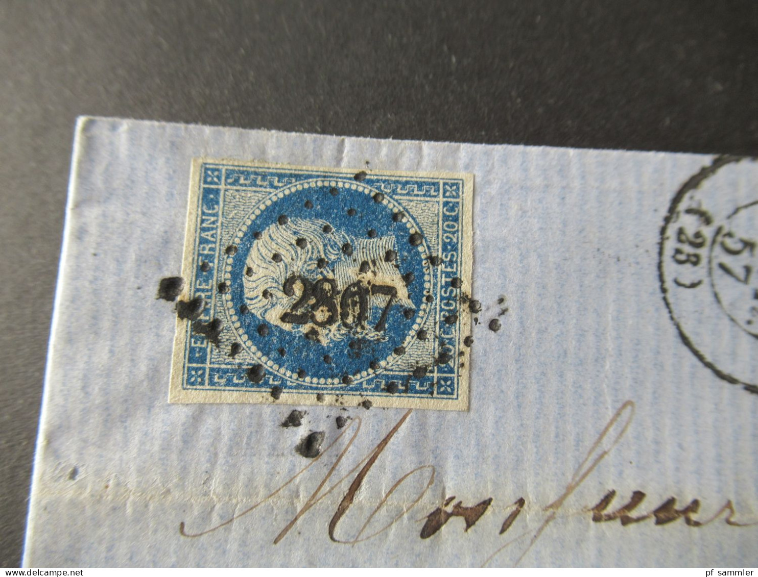 Frankreich 1850er- 1870er Belegeposten viel Napoleon III. Faltbriefe mit Inhalt! Interessante Stempel usw. 42 Belege