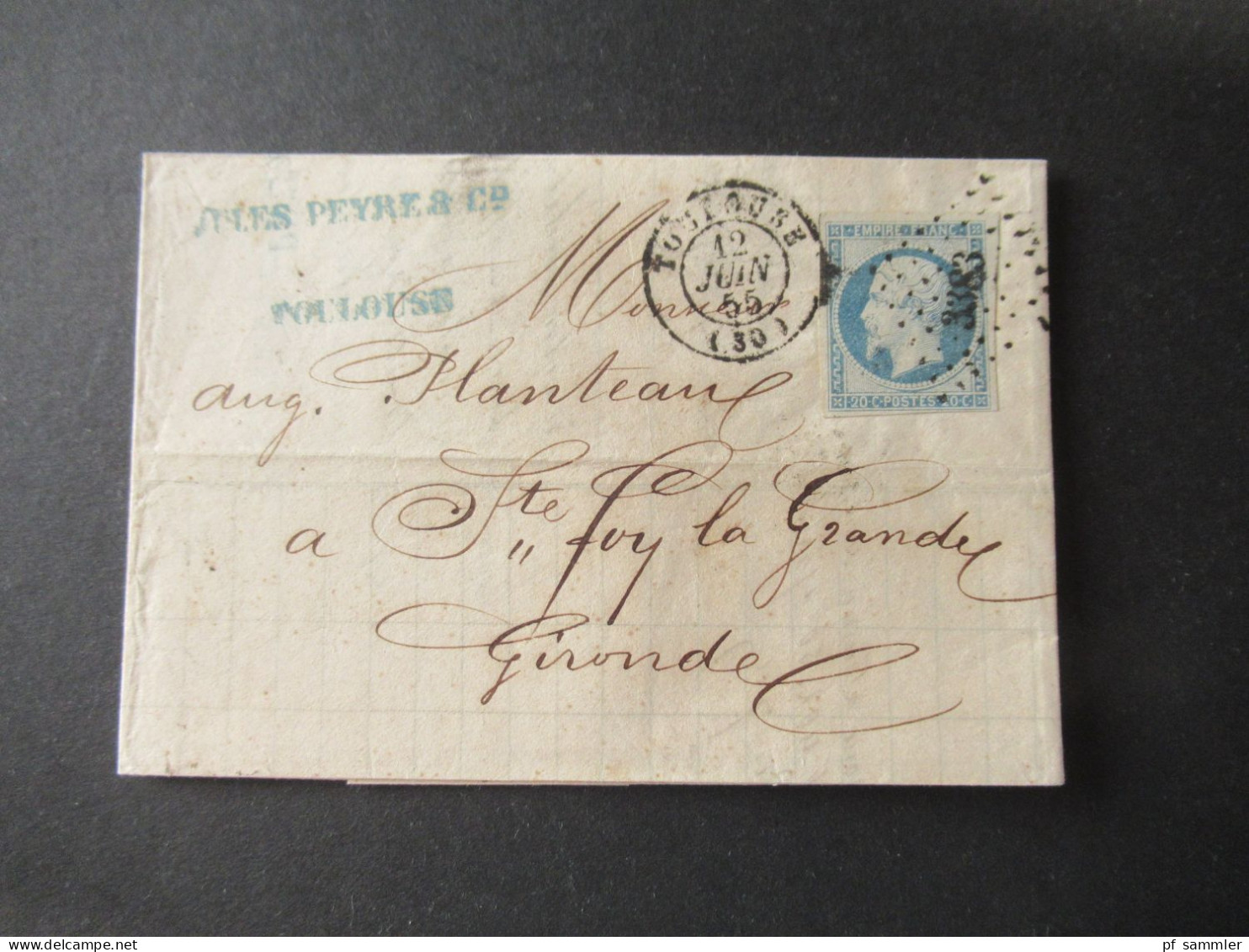 Frankreich 1850er- 1870er Belegeposten viel Napoleon III. Faltbriefe mit Inhalt! Interessante Stempel usw. 42 Belege