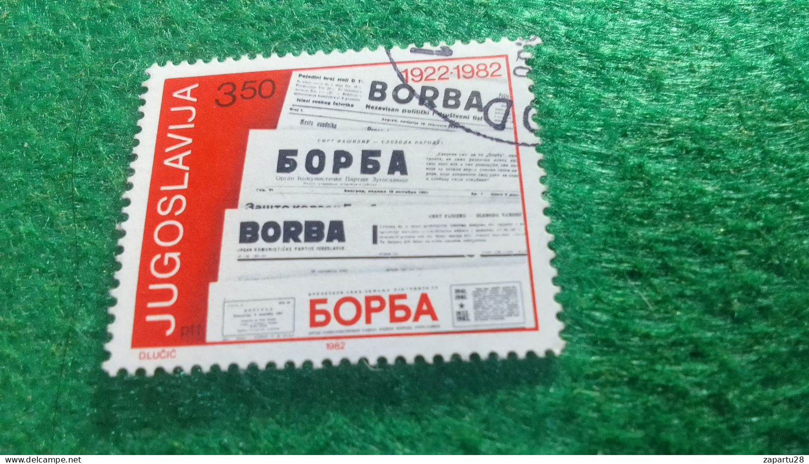 YOGUSLAVYA-1970-80     3.50  .DİN       DAMGALI - Used Stamps