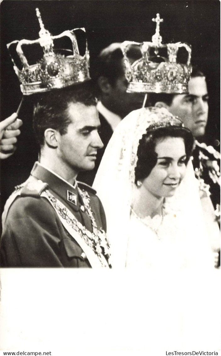 FAMILLES ROYALES - Juan Carlos Ier Et Son épouse - Carte Postale Ancienne - Royal Families