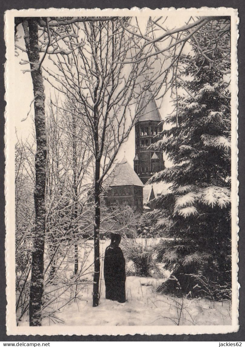 111327/ CLERVAUX, Abbaye Saint-Maurice Sous La Neige - Clervaux