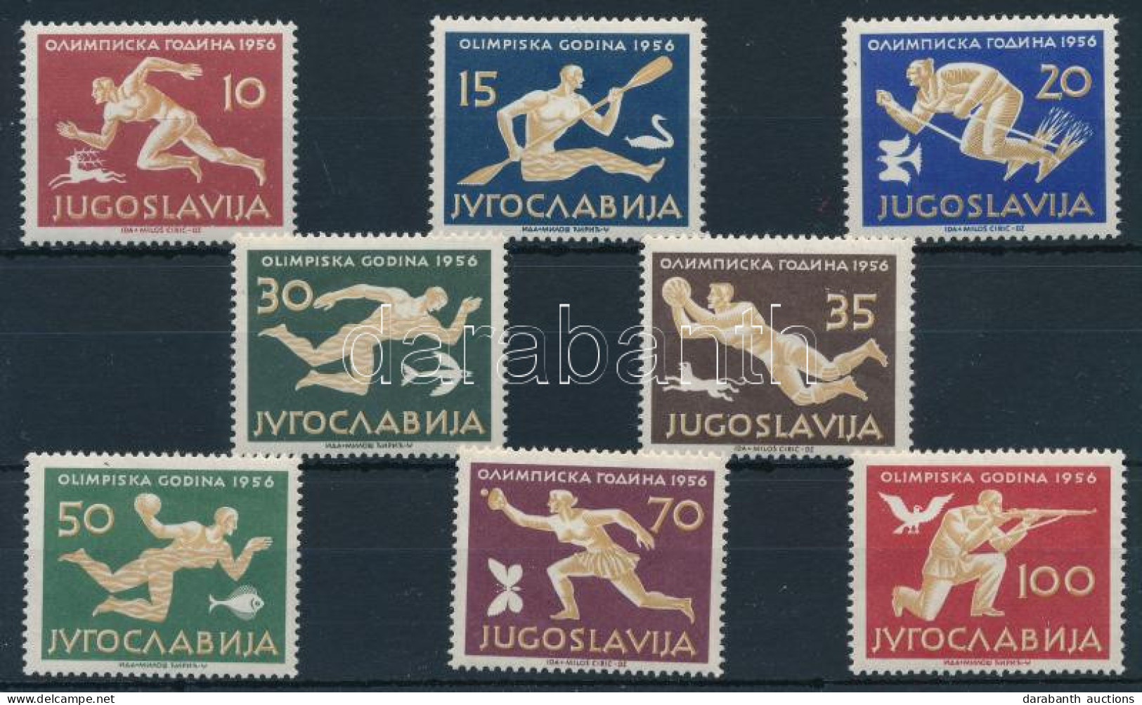 ** Jugoszlávia 1956 Olimpia Mi 804-811 (Mi EUR 150.-) - Other & Unclassified
