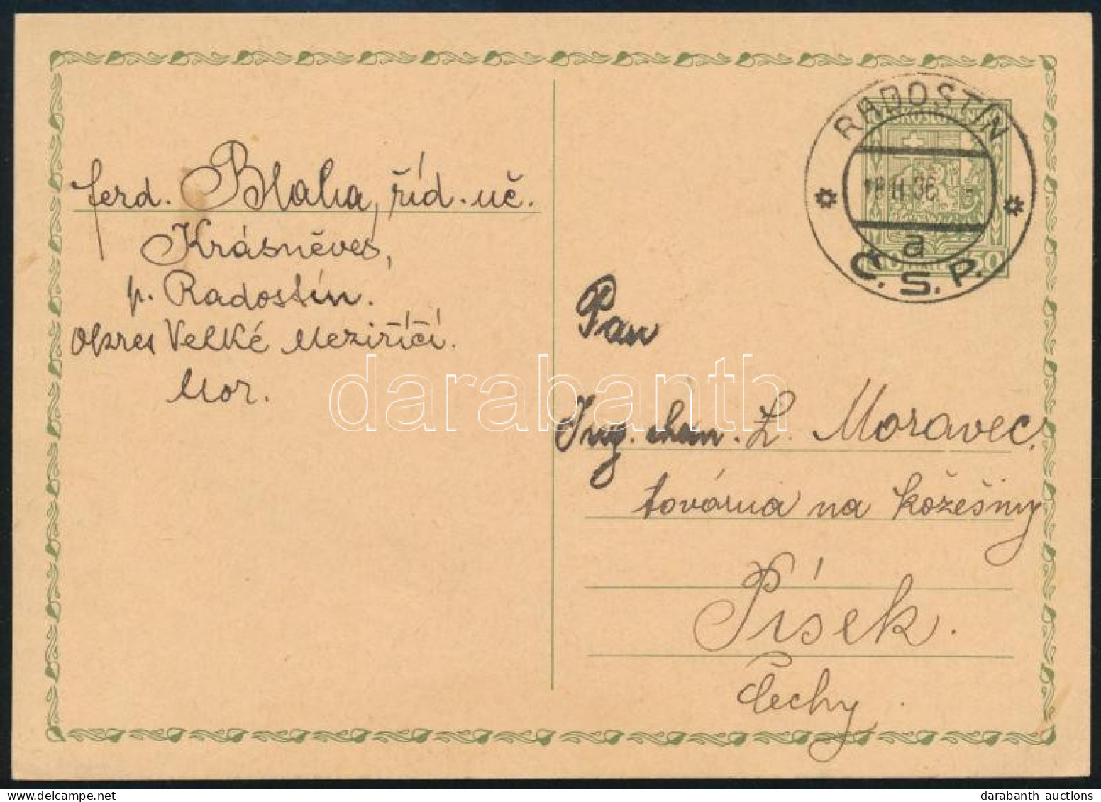 Csehszlovákia 1936 - Sonstige & Ohne Zuordnung