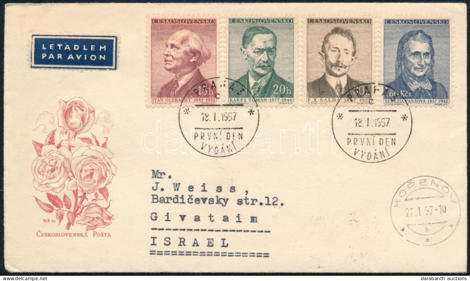 Csehszlovákia 1957 - Altri & Non Classificati