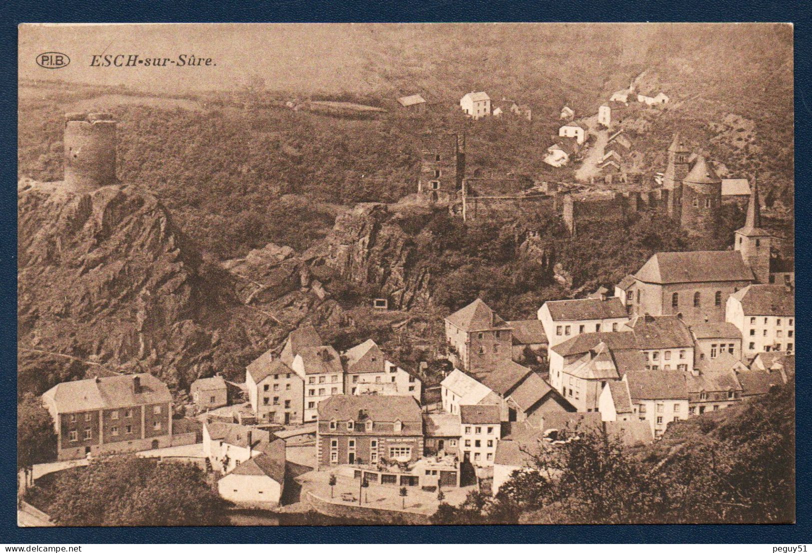 Luxembourg. Esch-sur-Sûre. Panorama, Lot De 3 Cartes. Hôtel Des Ardennes (Propr. Pierre Ferber) - Esch-Sauer